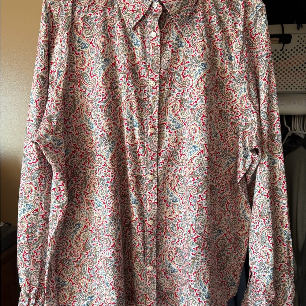Chaps Multicolor Paisley Button Down Shirt
